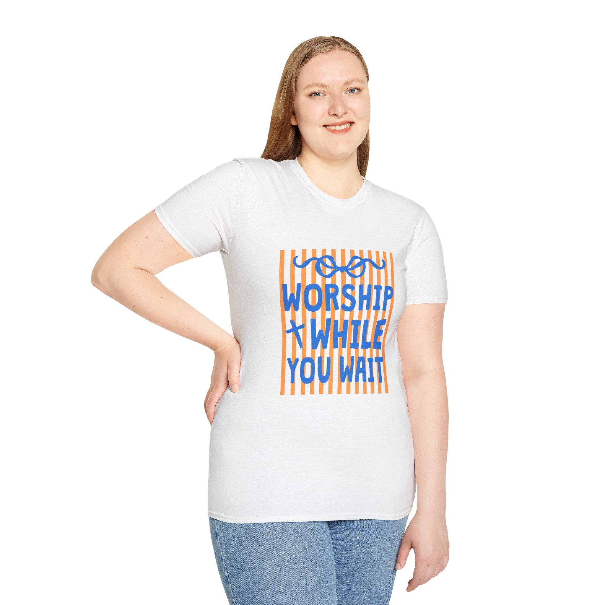 Worship While You Wait T-Shirt -multi color options