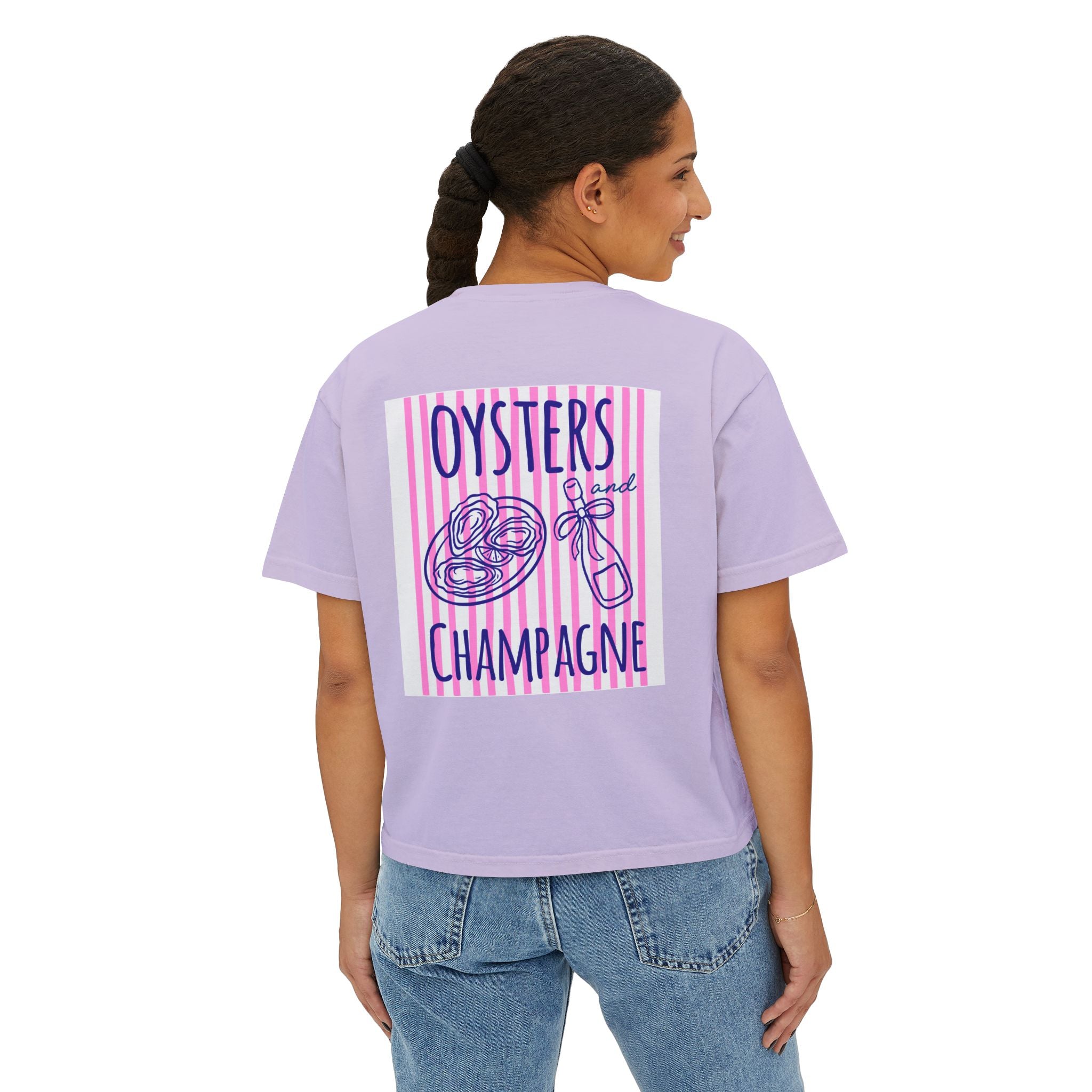 Oysters & Champagne / Palm Tree Graphic T - multi color options