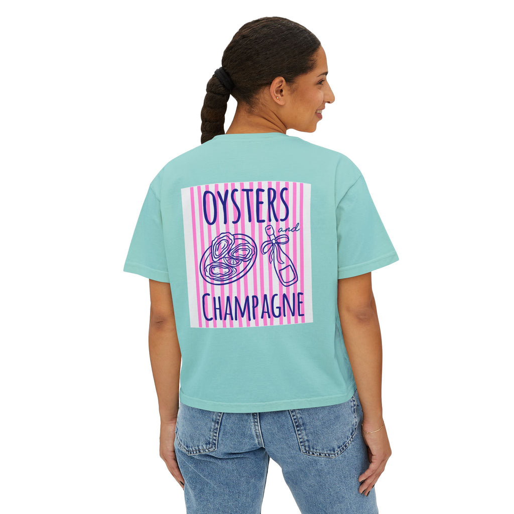 Oysters & Champagne / Palm Tree Graphic T - multi color options