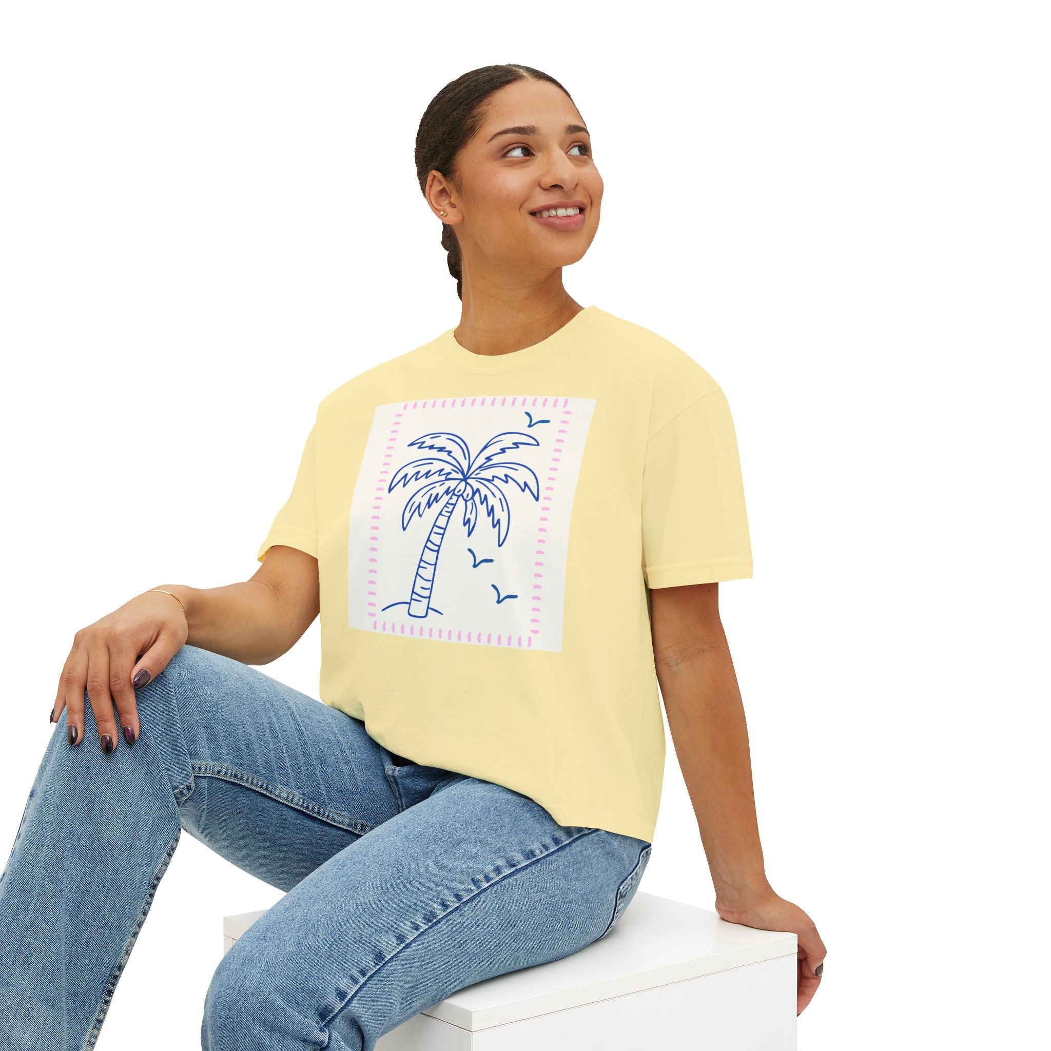 Oysters & Champagne / Palm Tree Graphic T - multi color options