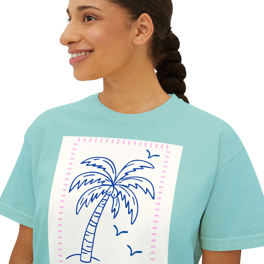 Oysters & Champagne / Palm Tree Graphic T - multi color options