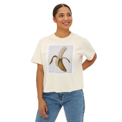 Pixel Banana Boxy Tee