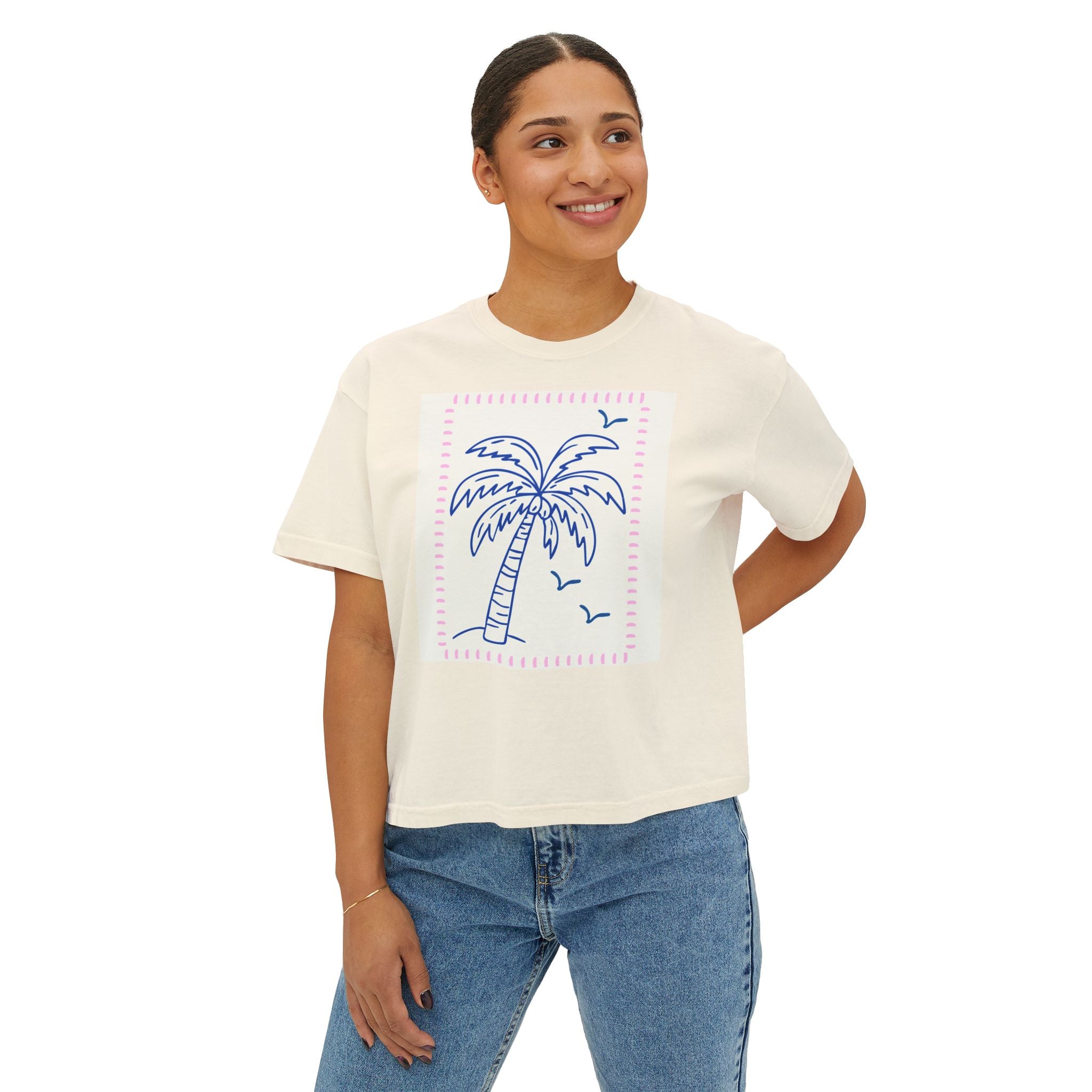 Oysters & Champagne / Palm Tree Graphic T - multi color options