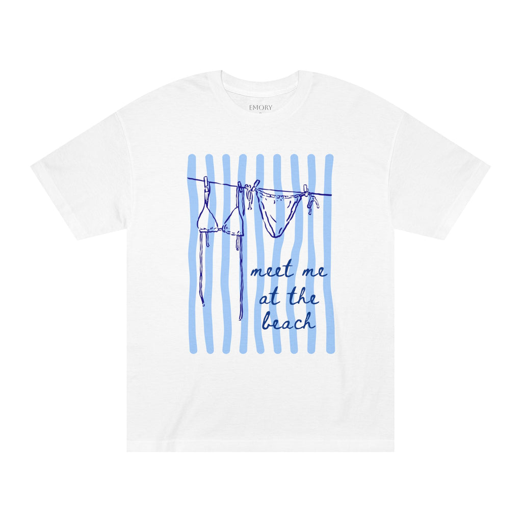 Meet Me at the Beach Graphic Tee - multi color option